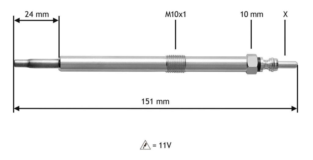 Bougie de préchauffage VALEO ref. 345120